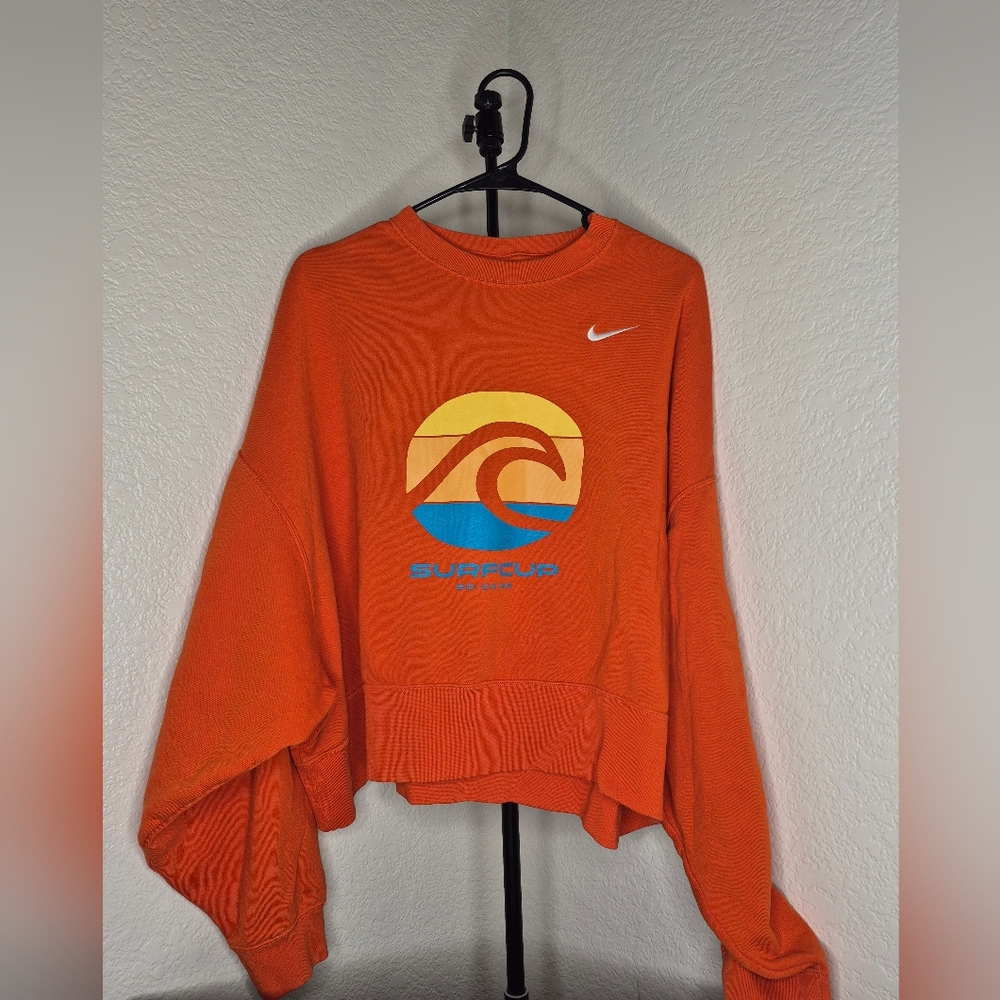 Nike Orange Surf Club Crewneck